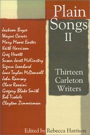 Cover of: Plain Songs II by Rebecca Harrison