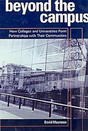 Cover of: Beyond the Campus by David Maurrasse