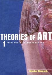 Cover of: Theories of Art: 1. From Plato to Winckelmann (Theories of Art)