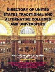 Cover of: Directory of United States Traditional and Alternative Colleges and Universities