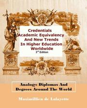 Cover of: Credentials Academic Equivalency and New Trends in Higher Education Worldwide