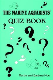 Cover of: The Marine Aquarists' Quiz Book