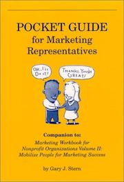 Cover of: Pocket Guide for Marketing Representatives by Gary J. Stern