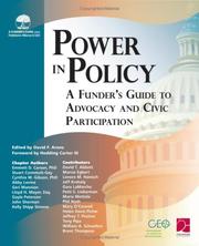 Cover of: Power in Policy: A Funder's Guide to Advocacy and Civic Participation