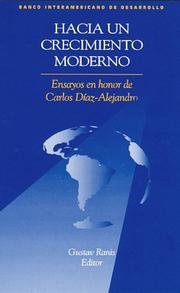 Cover of: Hacia Un Crecimiento Moderno by Adolfo Figueroa, Nora Lustig, Pedro Malan, Gustav Ranis, Mario Marcel