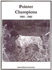 Cover of: Pointer Champions, 1981-1986