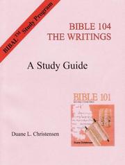 Cover of: Bible 104 the Writings: A Study Guide (Bible Study Guides)