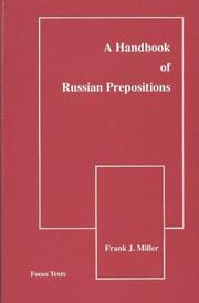 Handbook of Russian Prepositions by Frank J. Miller