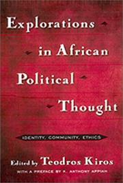 Cover of: Explorations in African Political Thought: Identity, Community, Ethics (New Political Science Reader Series)