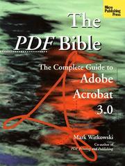 Cover of: The Pdf Bible by Mark Witkowski