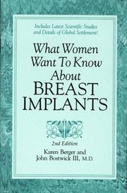 Cover of: What Women Want to Know About Breast Implants (QMP Title)