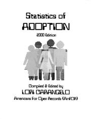 Cover of: Statistics of Adoption