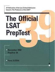 The Official PrepTest 39 by Law School Admission Council.