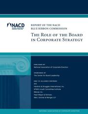 Cover of: The Role of the Board in Corporate Strategy