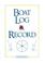 Cover of: Boat Log & Record