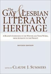 Cover of: The gay and lesbian literary heritage by Claude J. Summers, editor.