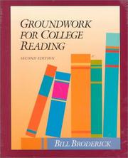 Cover of: Groundwork for College Reading Skills (Townsend Press Reading Series)