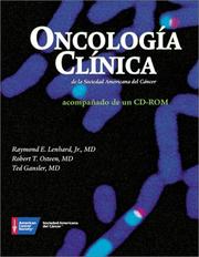 Cover of: Oncologia Clinca by Raymond E. Lenhard, Robert T. Osteen, Ted, M.D. Gansler