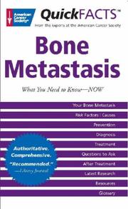Cover of: Quick FACTS Bone Metastasis (Quickfacts) by American Cancer Society