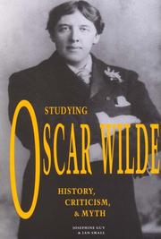 Cover of: Studying Oscar Wilde: History, Criticism, and Myth (1880-1920 British Authors)