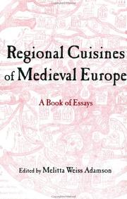 Cover of: Regional cuisines of medieval Europe by edited by Melitta Weiss Adamson.