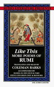 Cover of: Like This: More Poems of Rumi