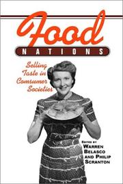 Cover of: Food Nations: Selling Taste in Consumer Societies (Hagley Perspectives on Business and Culture)