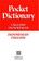 Cover of: Pocket Dictionary