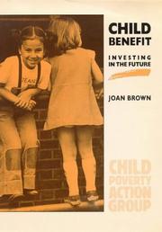 Cover of: Child Benefit (Poverty Publication)