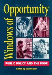 Cover of: Windows of Opportunity (Poverty Publication)