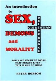 Cover of: Sex, Demons and Morality
