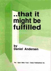 Cover of: That It Might Be Fulfilled