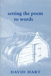 Cover of: Setting the Poem to Words