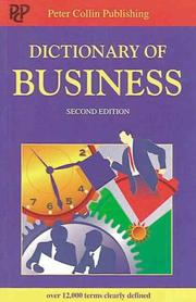Cover of: Dictionary of Business by P. H. Collin
