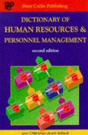 Cover of: Dictionary of Human Resources & Personnel Management