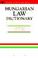 Cover of: Hungarian Law Dictionary