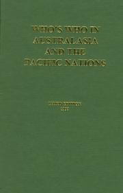 Cover of: Who's Who in Australasia and the Pacific Nations 1996/97 (Who's Who in Australasia and the Pacific Nations)