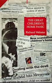 Cover of: The Great Children's Home Panic by Richard Webster