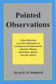 Pointed Observations by Kevin R.D. Shepherd