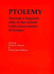 Cover of: Ptolemy by David Parsons, Patrick Philip Sims-Williams
