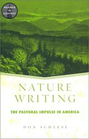 Cover of: Nature writing: the pastoral impulse in America