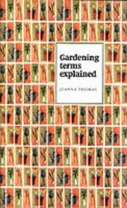 Cover of: Gardening Terms Explained