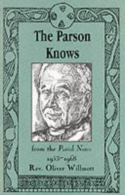 The Parson Knows by Oliver Willmott