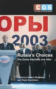 Cover of: Russia's Choices