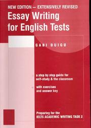 Cover of: Essay Writing for English Tests by Gabi Duigu