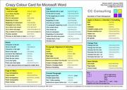 Cover of: Crazy Colour Card for Microsoft Word