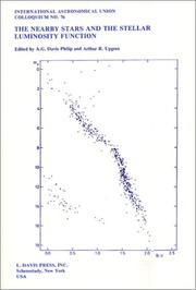 Cover of: The Nearby Stars & the Stellar Luminosity Function