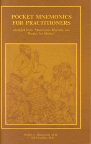 Cover of: Pocket Mnemonics for Practitioners by Bloomfield Robert, Robert L. Bloomfield, E. Ted Chandler, Robert L. Bloomfield, E. Ted Chandler