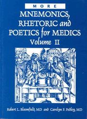 Mnemonics, Rhetoric and Poetics for Medics, Volume 2 (1984) by Carolyn F. Pedley