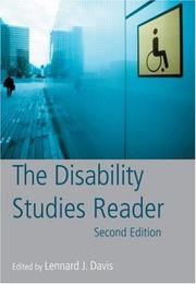 Cover of: The Disability Studies Reader
